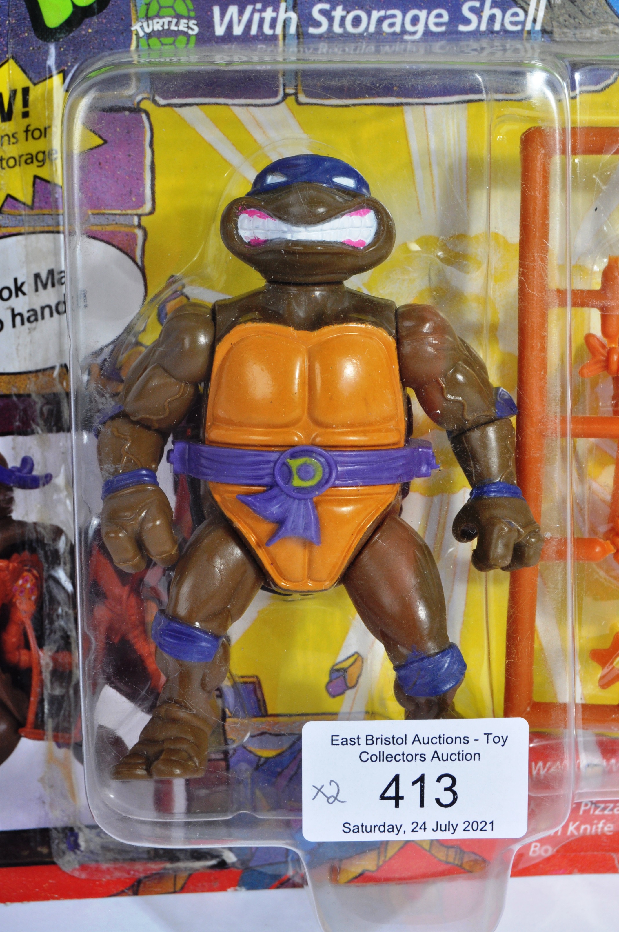 TEENAGE MUTANT NINJA TURTLES - TWO VINTAGE ACTION FIGURES - Image 6 of 10