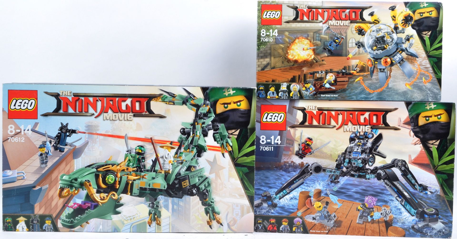 LEGO SETS - NINJAGO MOVIE - 70610 / 70611 / 70612