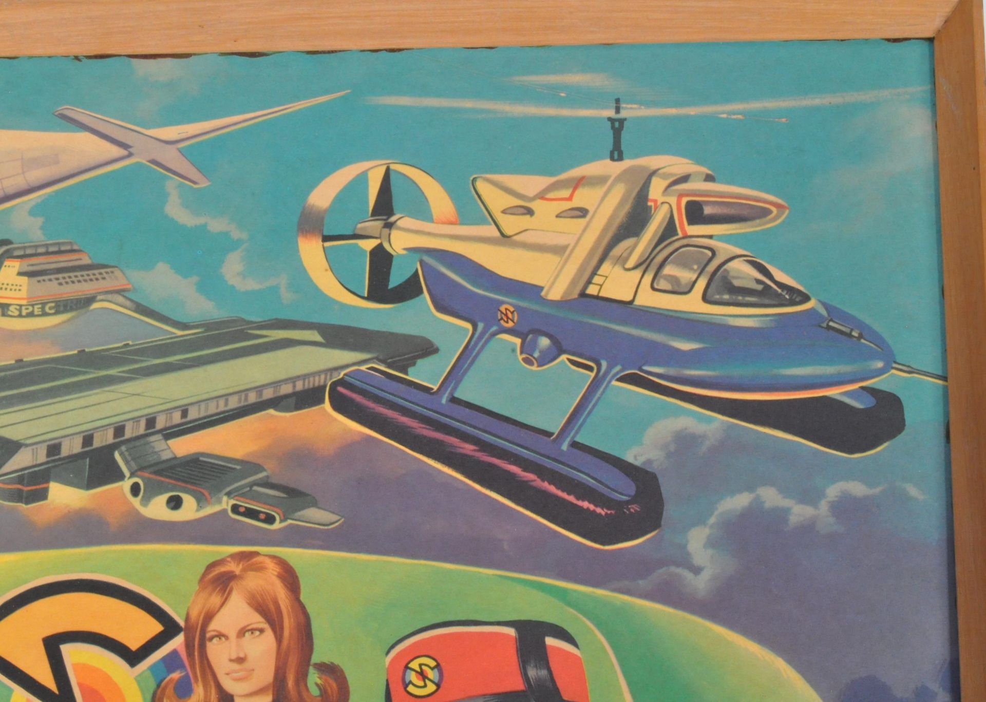 RARE CAPTAIN SCARLET ANGLO CONFECTIONERY SHOP DISPLAY POSTER BOARD - Image 3 of 9