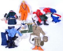 ACTION MAN - COLLECTION OF VINTAGE PALITOY UNIFORMS & FIGURE