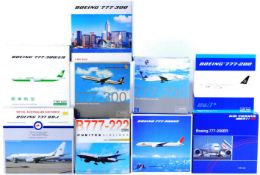 COLLECTION OF ASSORTED 1/400 SCALE DIECAST MODEL AEROPLANES