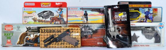 COLLECTION OF ASSORTED VINTAGE TOY CAP GUNS - BOXED
