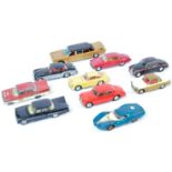 COLLECTION OF X10 VINTAGE CORGI TOYS DIECAST MODEL CARS