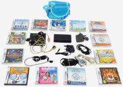 NINTENDO DS GAMES CONSOLE WITH GAMES AND ACCESSORIES