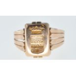 ANTIQUE FRENCH 18CT GOLD SIGNET RING