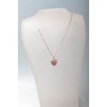 9CT GOLD LADIES NECKLACE AND GOLD PLATED LAOKET