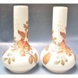 PAIR OF EARLY 20TH CENTURY FRENCH OPALINE VASES