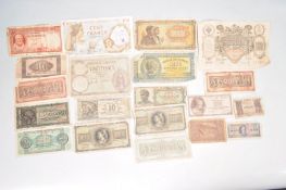 COLLECTION OF INTERNATIONAL CURRENCY NOTES FROM A VARIETY OF COUNTRIES