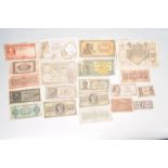 COLLECTION OF INTERNATIONAL CURRENCY NOTES FROM A VARIETY OF COUNTRIES