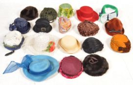 COLLECTION OF VINTAGE 1950S LADIES HATS