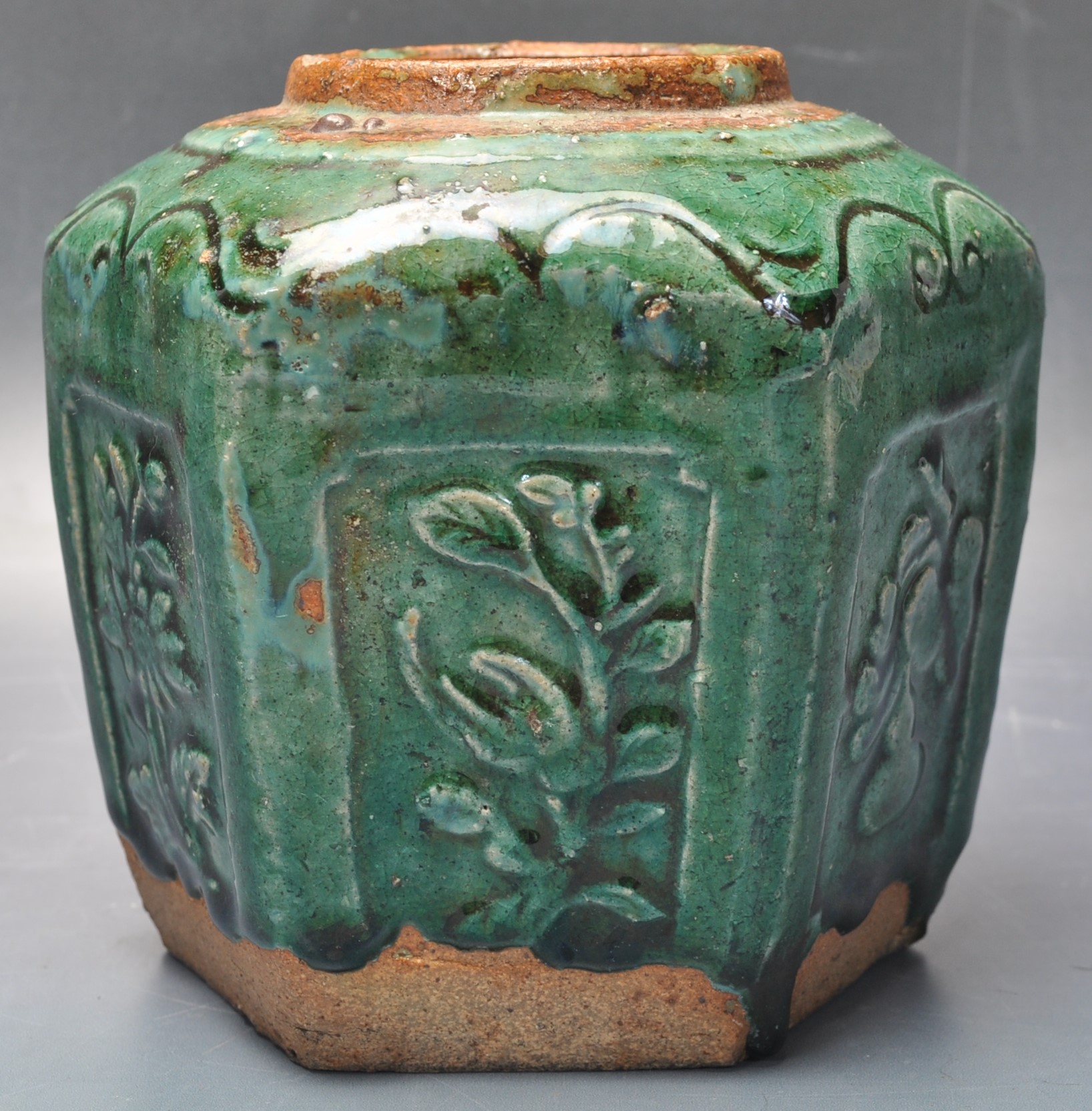 19TH CENTURY CHINESE ORIENTAL CERAMIC PORCELAIN GINGER JAR. - Image 2 of 4