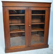 VICTORIAN 19TH CENTURY OAK LIBRARY BOOKCASE CABINET