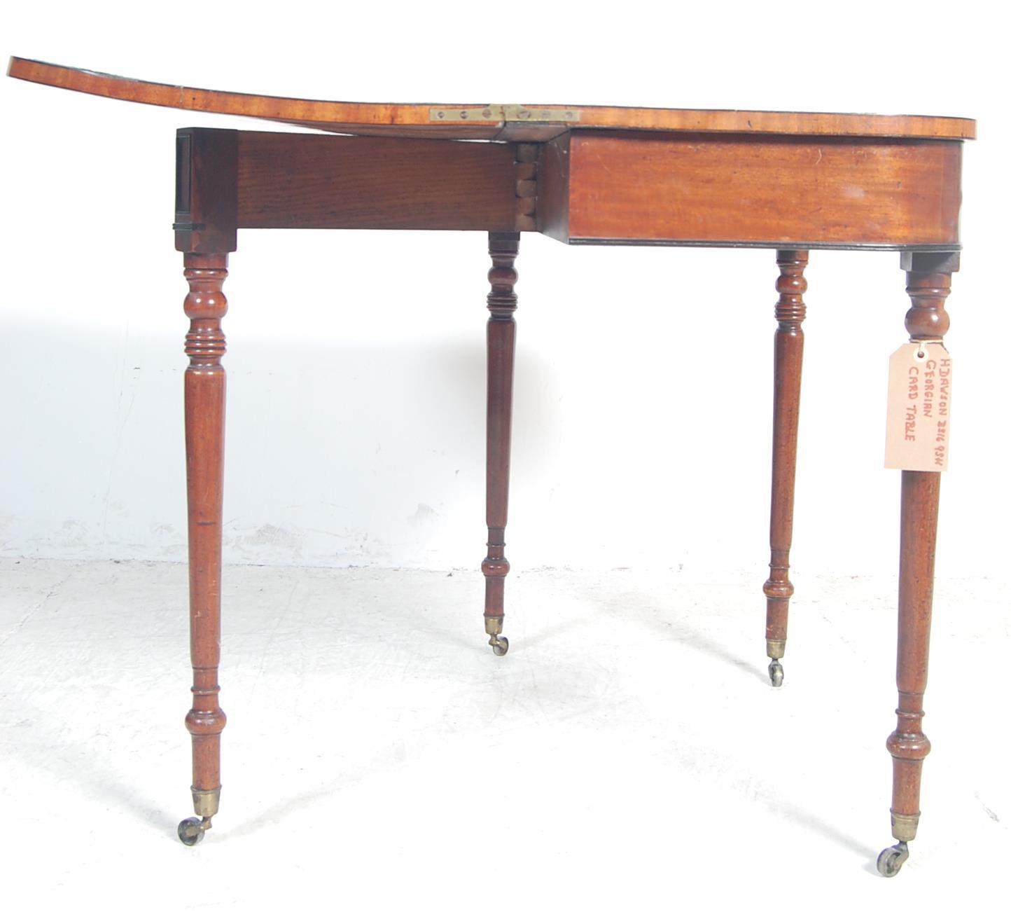 18TH CENTURY GEORGE III CARD TABLE. - Image 2 of 7