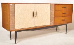 RETRO VINTAGE MID 20TH CENTURY 1950S FORMICA AND TEAK SIDEBOARD