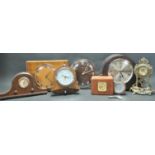 COLLECTION OF VINTAGE 20TH CENTURY MANTEL CLOCKS