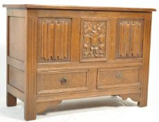 JACOBEAN REVIVAL 20TH CENTURY DOWRY CHEST COFFER