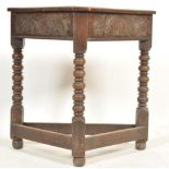 19TH CENTURY VICTORIAN OAK CREDENCE TABLE