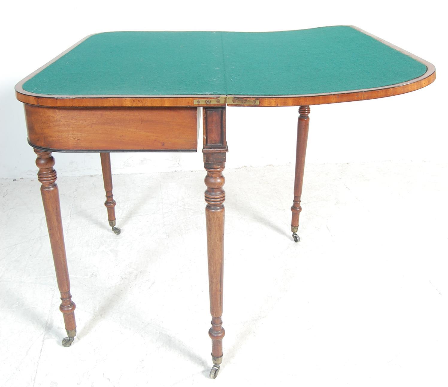 18TH CENTURY GEORGE III CARD TABLE. - Image 5 of 7