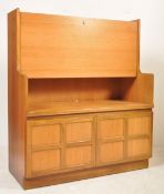 20TH CENTURY CIRCA 1970S TEAK WOOD DESK / BUREAU CABINET