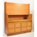 20TH CENTURY CIRCA 1970S TEAK WOOD DESK / BUREAU CABINET