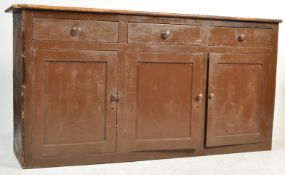 19TH CENTURY VICTORIAN PAINTED PINE DRESSER BASE