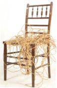 19TH CENTURY VICTORIAN SUSSEX CHAIR / DINING CHAIR