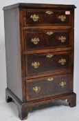GEORGE II REVIVAL MAHOGANY BACHELORS CHEST OF DRAWERS