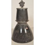 LARGE RETRO MID 20TH CENTURY CIRCA 1950S INDUSTRIAL FACTORY PENDANT LIGHT BY EFC.