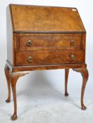 1940'S QUEEN ANNE REVIVAL WALNUT LADIES BUREAU DESK