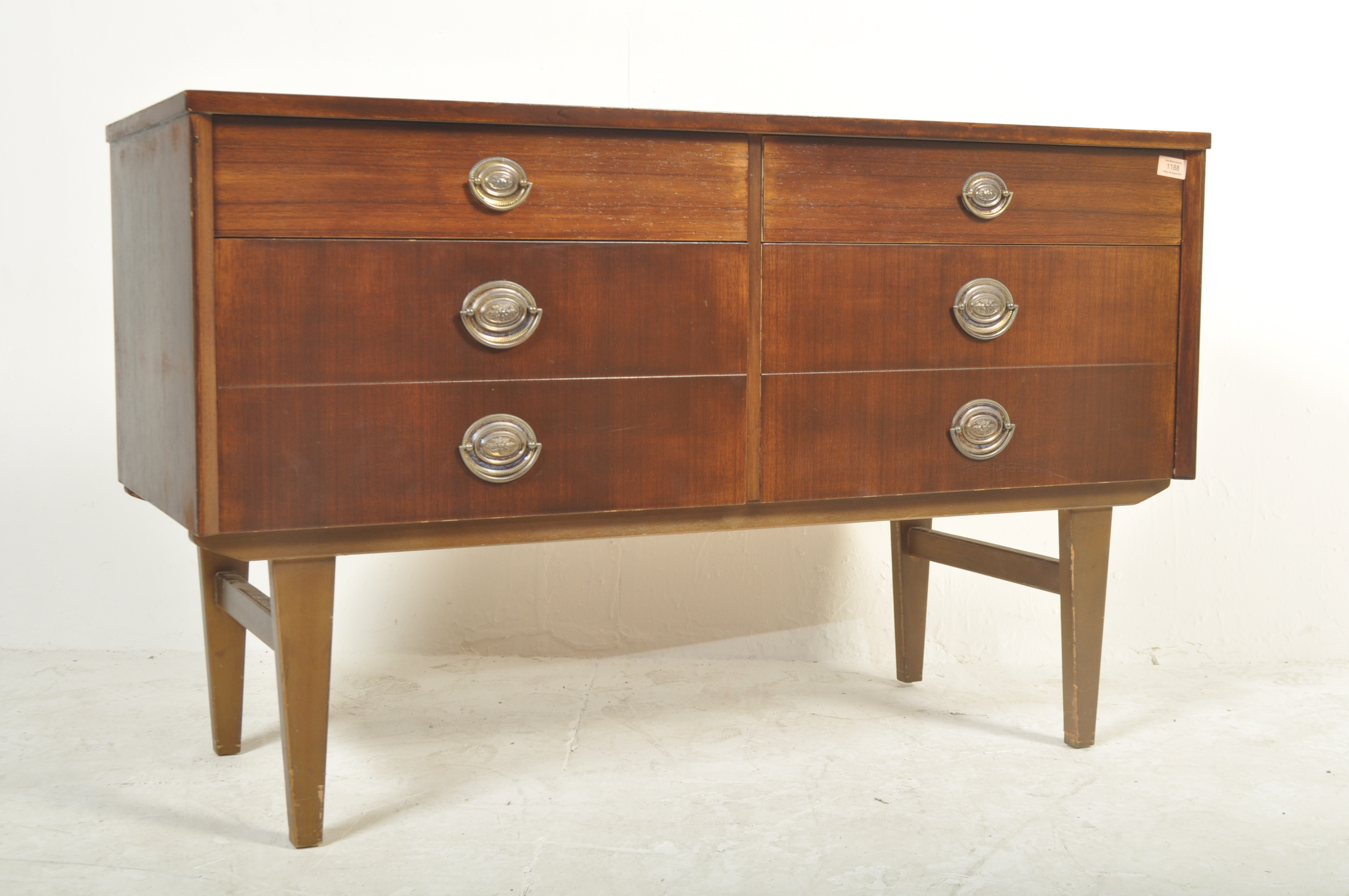 20TH CENTURY CIRCA 1960'S LONG CHEST OF DRAWERS