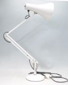 20TH CENTURY CIRCA 1980'S INDUSTRIAL WHITE ANGLEPOISE 90 LAMP.