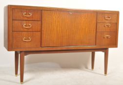 20TH CENTURY CIRCA 1960'S DANISH INSPIRED TEAK WOOD SIDEBOARD CREDENZA