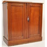 19TH CENTURY VICTORIAN MAHOGANY TWIN DOOR CUPBOARD