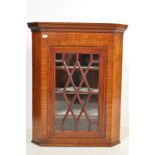 18TH CENTURY GEORGE III MAHOGANY CORNER CUPBOARD