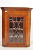 18TH CENTURY GEORGE III MAHOGANY CORNER CUPBOARD