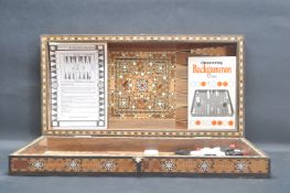 VINTAGE 20TH CENTURY MOROCCAN BACKGAMMON