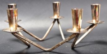 VINTAGE RETRO SILVER PLATED STAR SHAPED CANDLE HOLDER BY BREG DENMARK