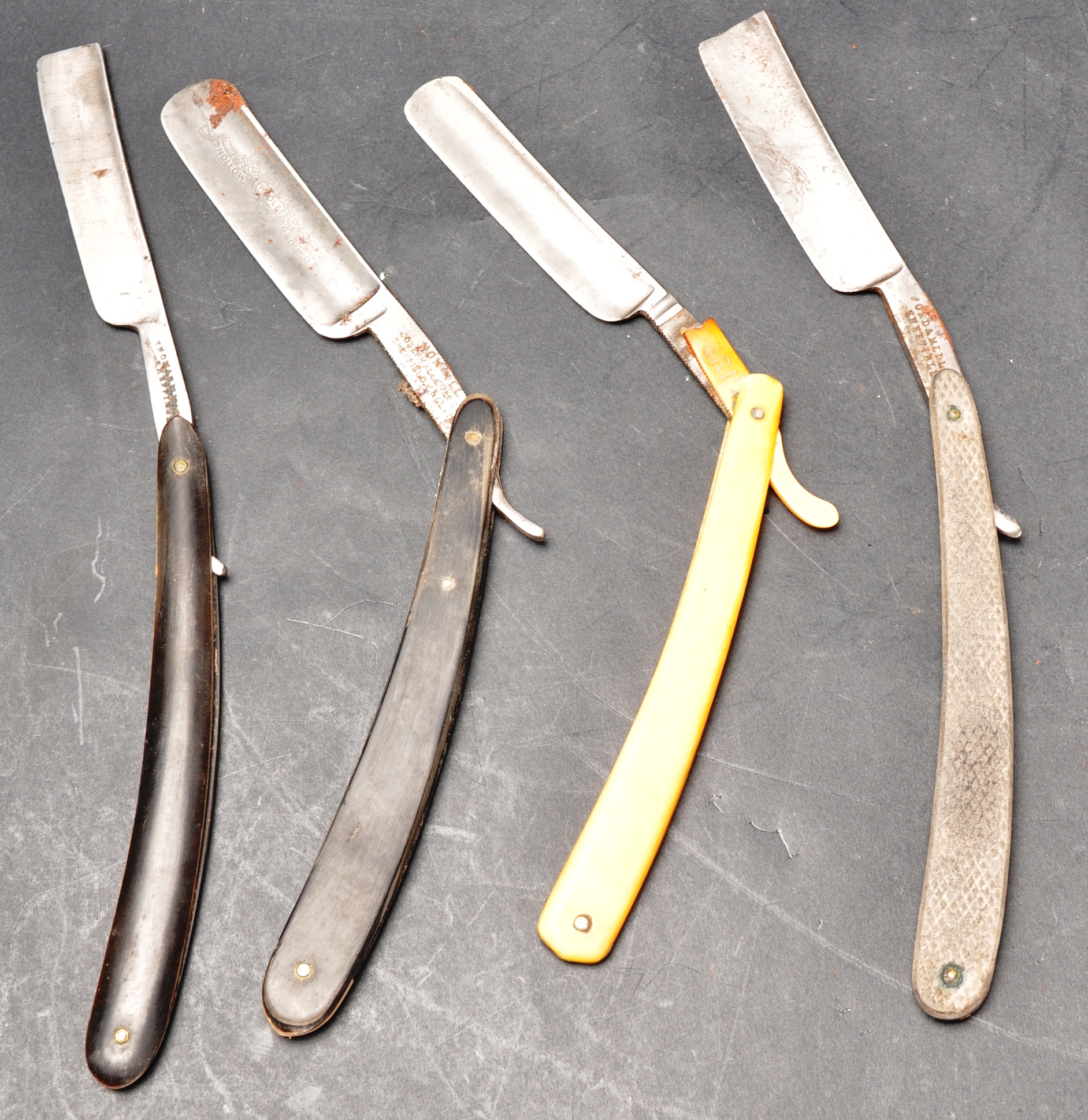 COLLECTION OF FOUR CUT THROAT RAZORS - Image 3 of 3