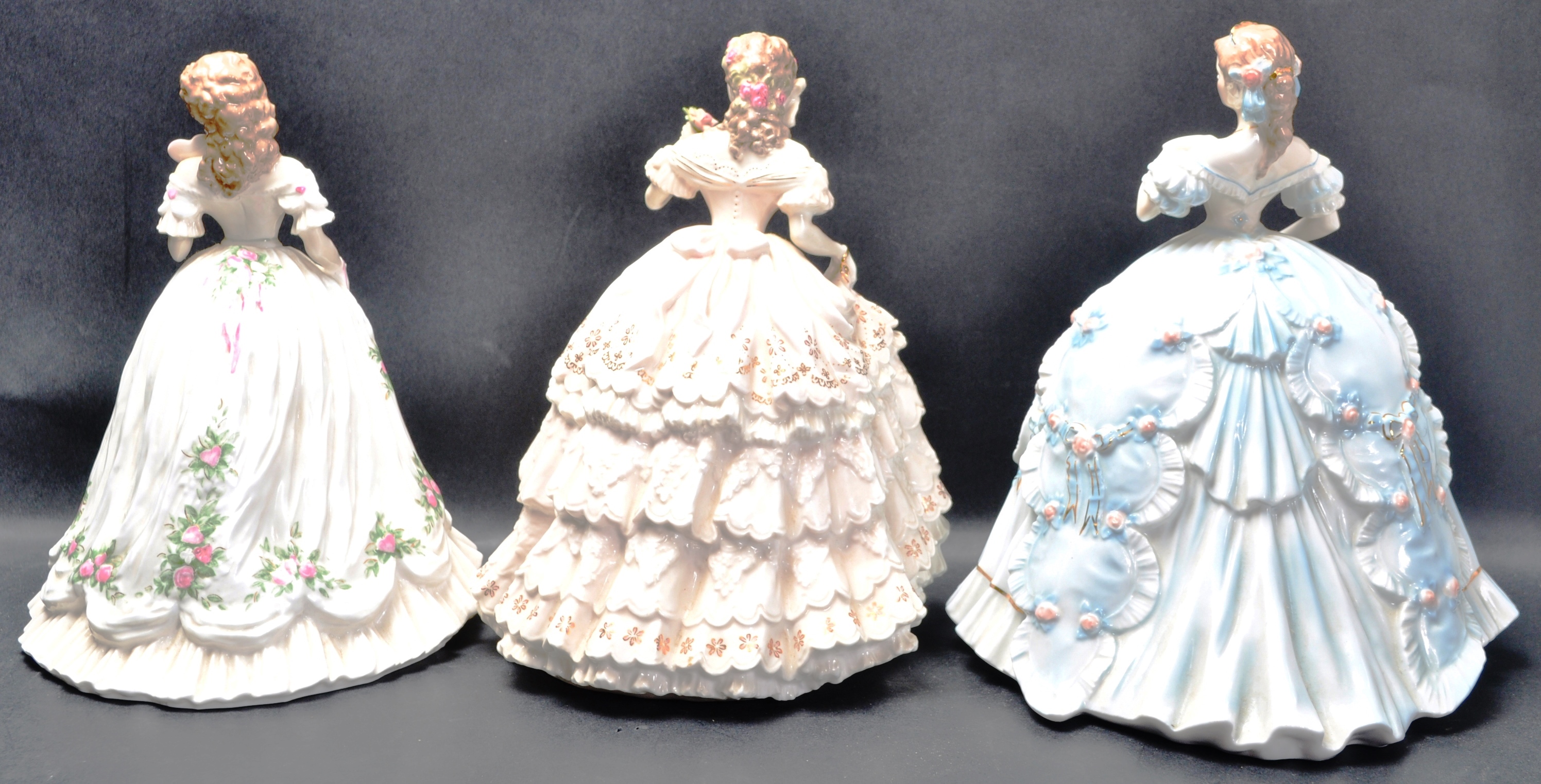 THREE LIMITED EDITION ROYAL WORCESTER FINE BONE CHINA CERAMIC PORCELAIN FIGURINES - Image 3 of 5