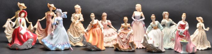 COLLECTION OF NINE VINTAGE 20TH CENTURY CHINA FIGURINES