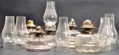 COLLECTION OF EARLY 20TH CENTURY OIL LAMPS