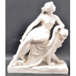 VICTORIAN PARIAN WARE ARIADNE & THE PANTHER