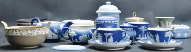 LARGE COLLECTION OF 20TH CENTURY WEDGWOOD JASPERWARE