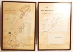 TWO EARLY 20TH CENTURY AFRICAN MAPS FOR THE ABOSSO MINING COMPANY