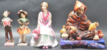 GROUP OF FOUR ROYAL DOULTON FIGURINES