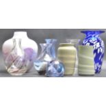 COLLECTION OF STUDIO ART VASES BY CAITHNESS