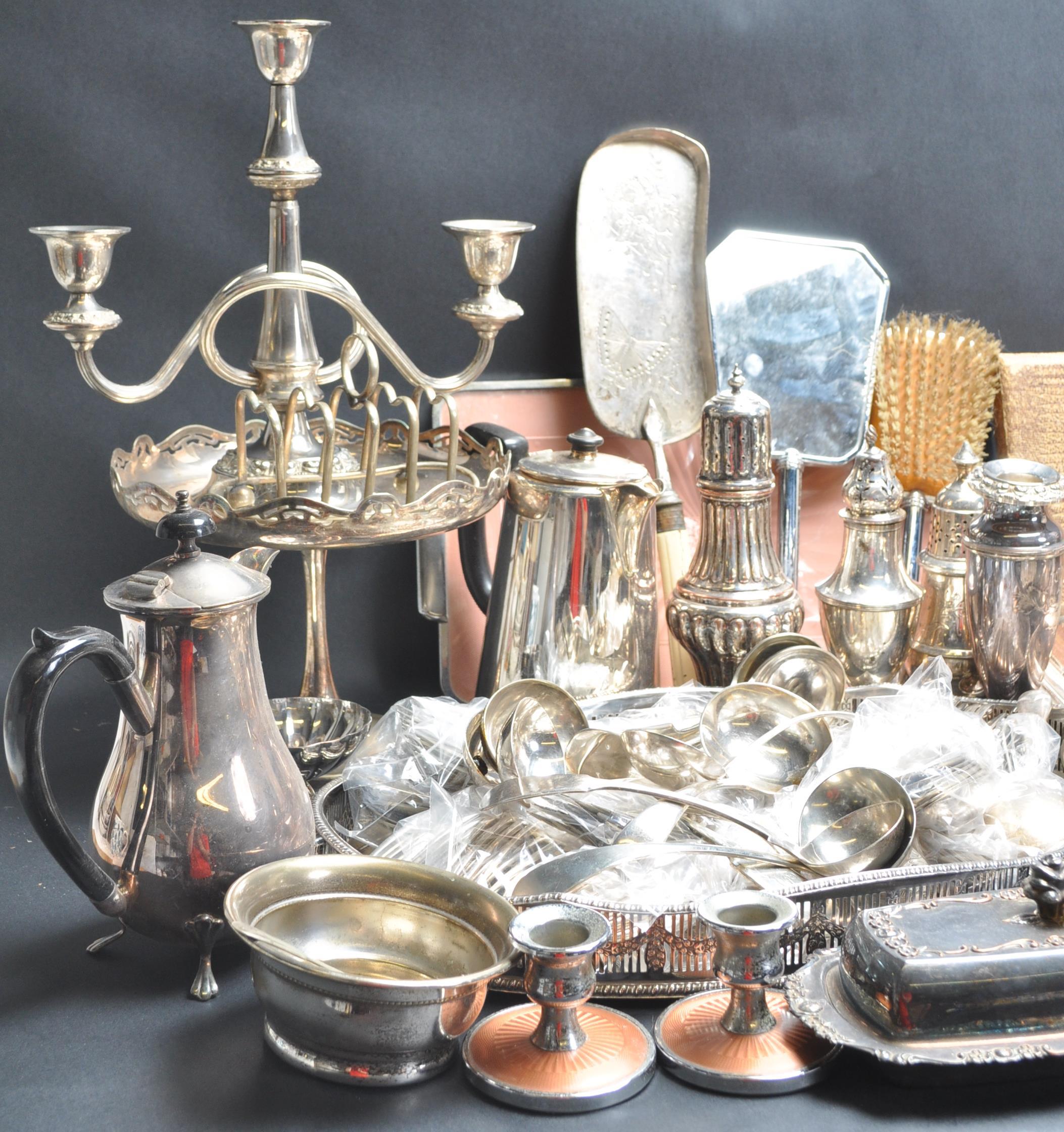 LARGE COLLECTION OF 1930’S AND LATER SILVER PLATED WARE - Image 2 of 8