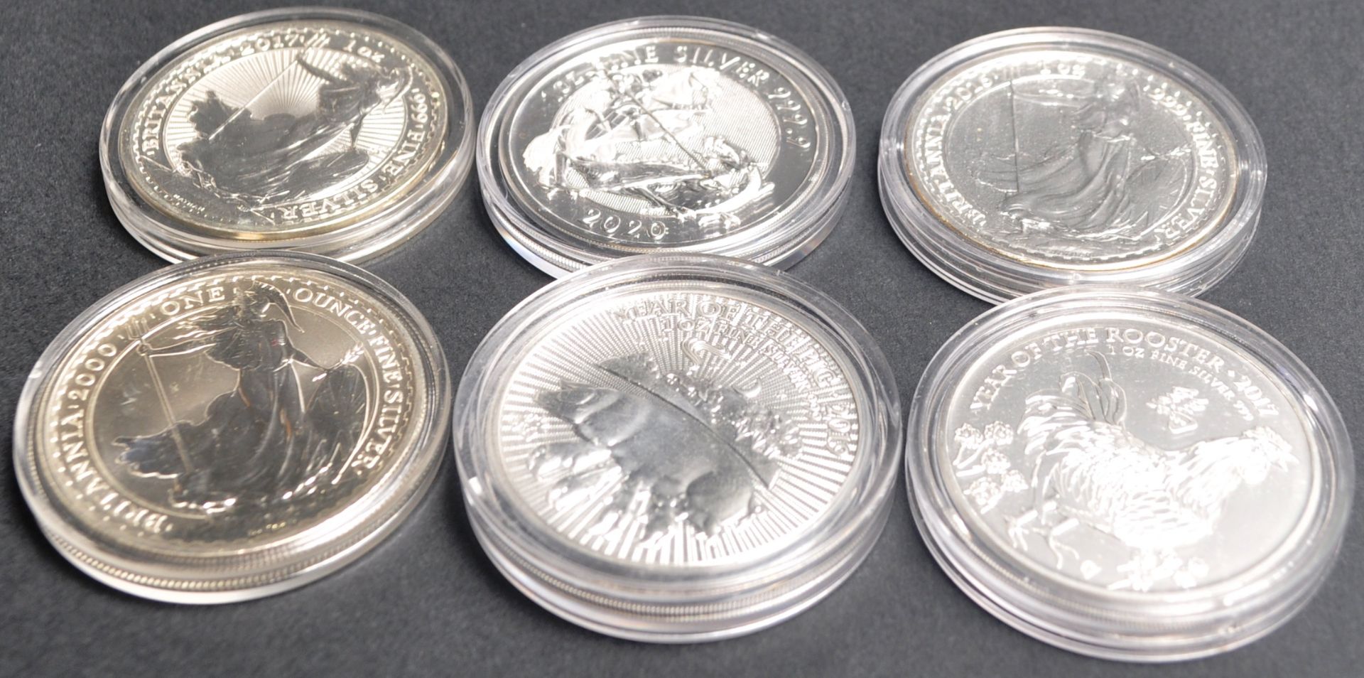 COINS - COLLECTION OF 1OZ SILVER PROOF / UNCIRCULATED - Bild 2 aus 2