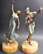 EARLY 20TH CENTURY SPELTER FIGURES