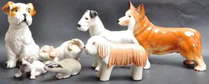 COLLECTION OF PORCELAIN DOGS